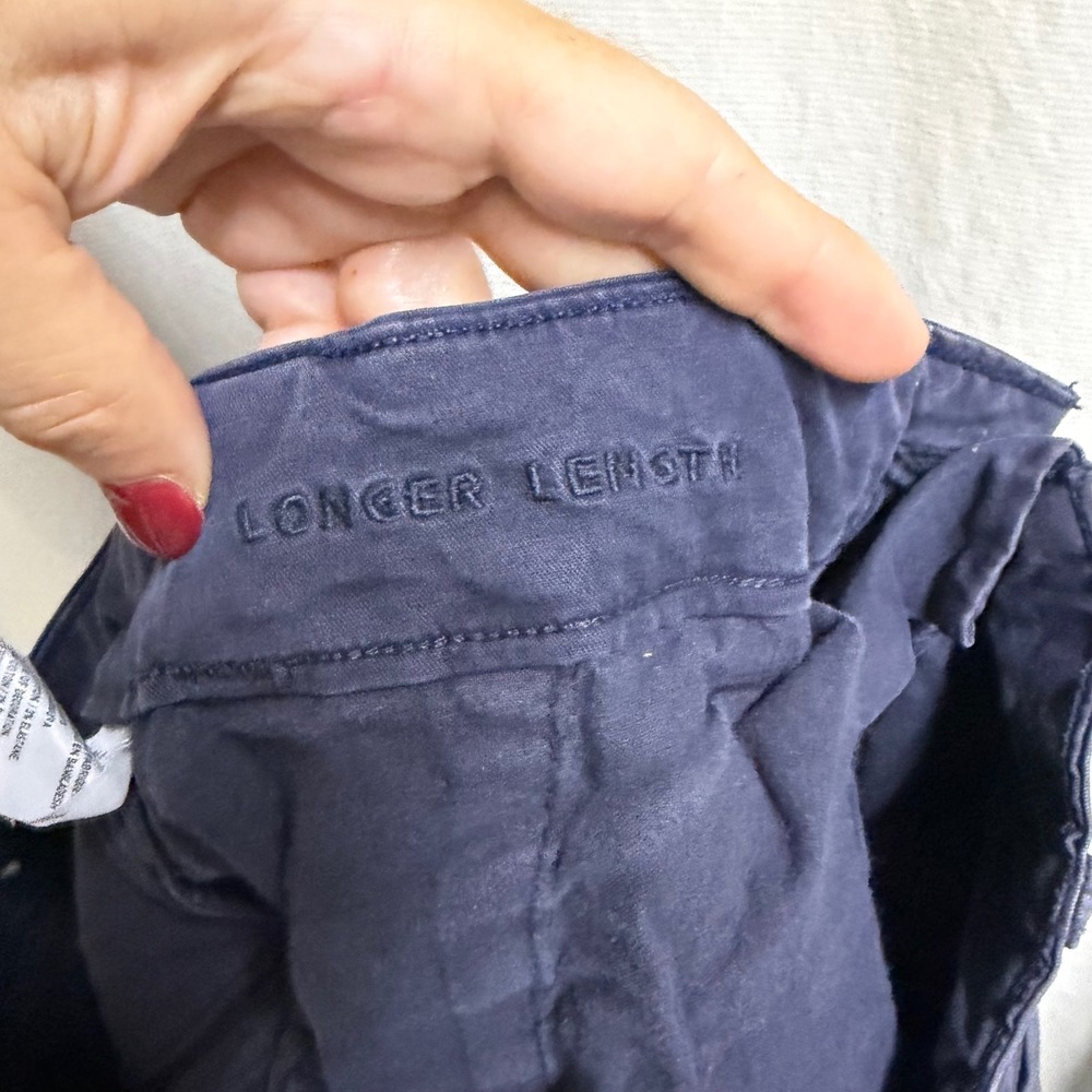 American Eagle Ne(x)t Level Flex Mens Navy Blue Longer Length Chino Shorts 29 - Picture 7 of 7